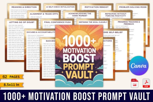 1000 Motivation Boost Prompt Vault: A Powerful Tool for Personal and Professional Growth