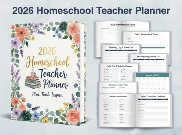 2026 Homeschool Teacher Planner