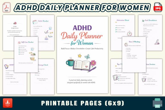 ADHD Daily Planner for Women