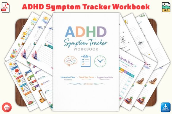 ADHD Symptom Tracker Workbook: A Practical Tool for Self-Awareness and Symptom Management