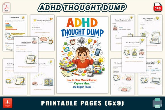 ADHD Thought Dump eBook for Mental Clarity