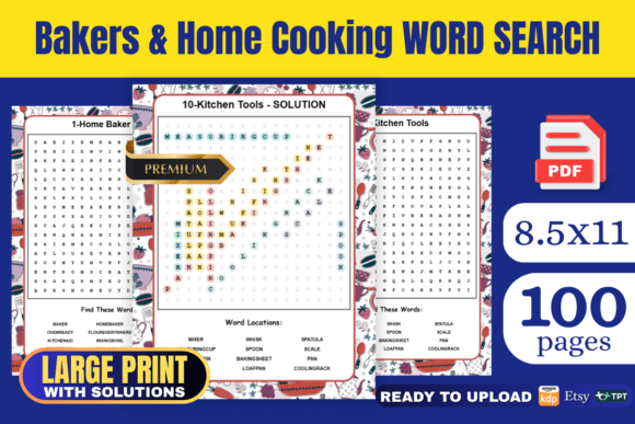 Bakers Home Cooking Word Search Book