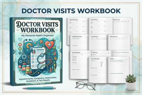 Doctor Visits Workbook – Organize Your Health Track Medical Appointments Easily