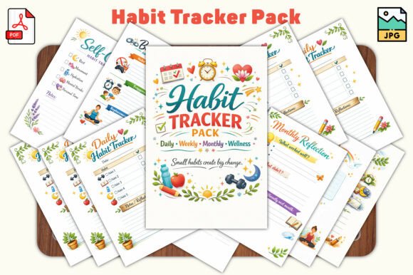 Habit Tracker Pack for Consistent Growth