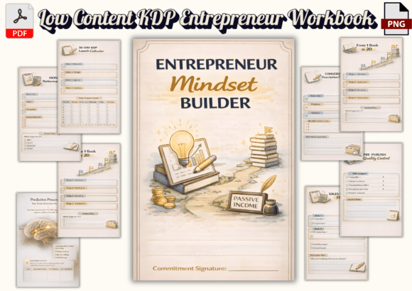 Low Content KDP Entrepreneur Workbook: A Strategic Guide for Passive Income Creators