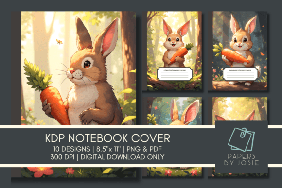 Rabbit Corn KDP Notebook Cover