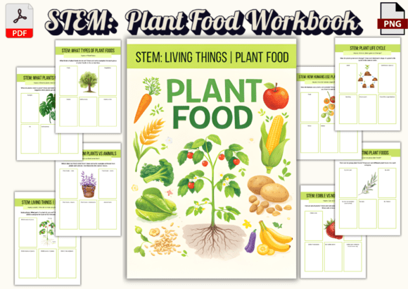 STEM Living Things Workbook: A Hands-On Approach to Learning About Plants