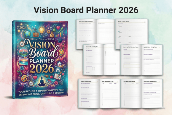 🌟Vision Board Planner 2026📖✨