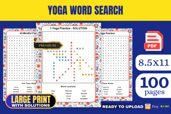 YOGA Word Search Book KDP Interior: A Practical Guide for Creators and Publishers